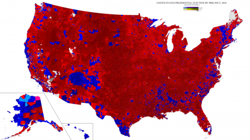 2016 US Presidential Election Precinct Map Real America