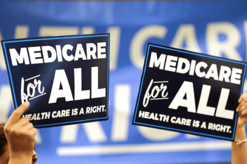 medicare for all sign health care is a right