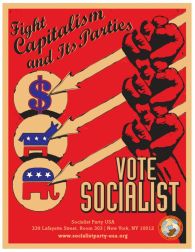 socialist party vote socialist poster