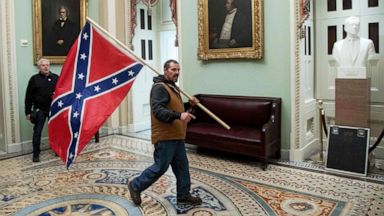 Trump insurrection confederate flag