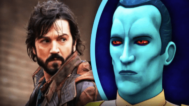 Star wars universe. Photos of Cassian Andor and Grand Admiral Thrawn.
