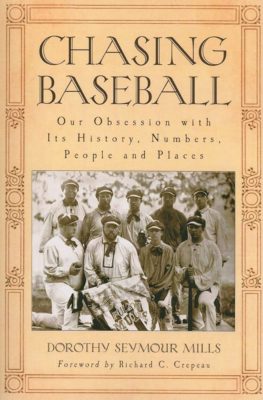 The cover of the book Chasing Baseball, by author Dorothy Seymour Mills. Intended as the cover photo for the October Reading List 2023 post.