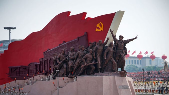 A work of public art depicting working class Soviet fighters in World War II.