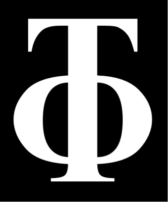 A Greek letter symbol designed to mark out the Epicurean four-part remedy, or tetrapharmakos.