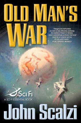 The cover of the John Scalzi novel Old Man's War, intended as the cover for the October Reading List 2025.