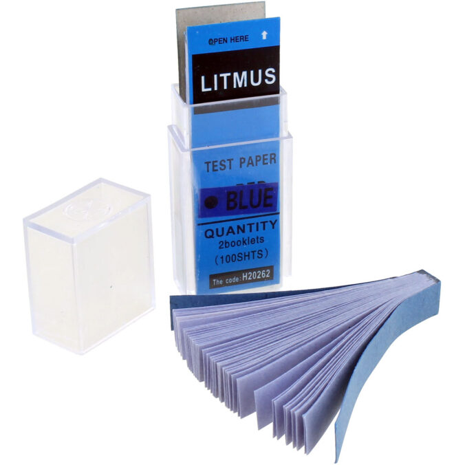 A box of litmus tests and paper strips for a chemistry lab. Intended to represent the notion of a political litmus test.