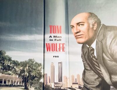 The cover of Tom Wolfe's A Man in Full, depicting an older business man in a suit.
